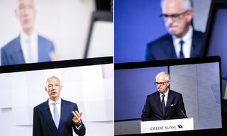 Axel Lehmann und Ulrich Körner (von links, Bilder: Keystone)