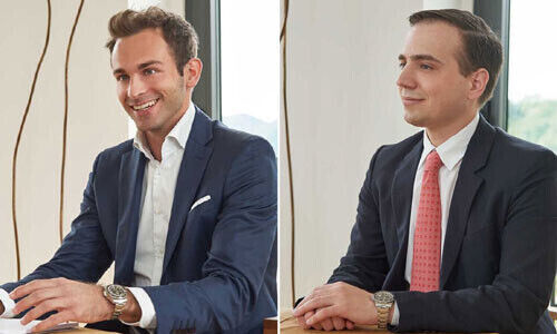 Dominik Schimanko e Danilo Colombo (da sinistra, foto: Colombo Wealth)