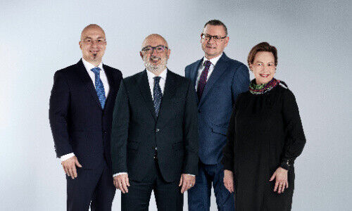 Marco Zeloni, Enrico Perotto, Michael Rüegg und Martina Bigliardi Möhr (von links)