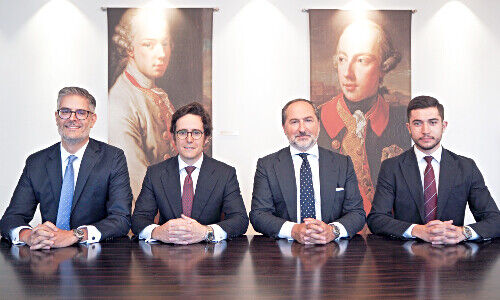 von links: Ruben Varela, Jorge Tapia Peral, Alvaro Atienza und Aitor Castineiras).