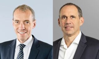 Alter und neuer CRO: Patrick Raaflaub (links), Bernhard Kaufmann. (Bilder: zVg)