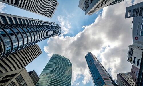 Geschäftsbezirk von Singapur