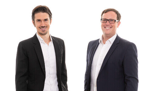 Finpension-Gründer Beat Bühlmann, Präsident, und Ivo Blättler, CEO (Bild: Finpension)