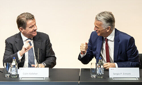 Colm Kelleher e Sergio Ermotti (foto: Keystone)