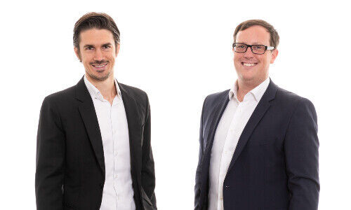 Finpension-Gründer Beat Bühlmann, Präsident, und Ivo Blättler, CEO (Bild: Finpension)