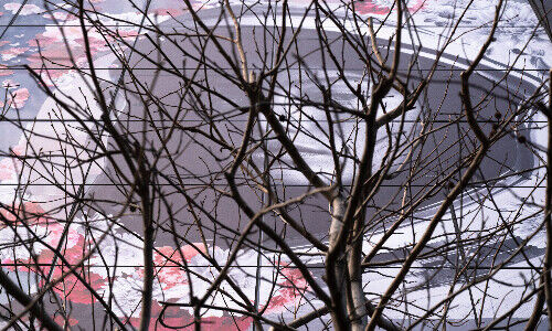 Street-Art an der Hausfassade der Credinvest Bank in Lugano (Bild: CI)