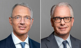 Axel Lehmann und Ulrich Körner (Bilder: Credit Suisse)
