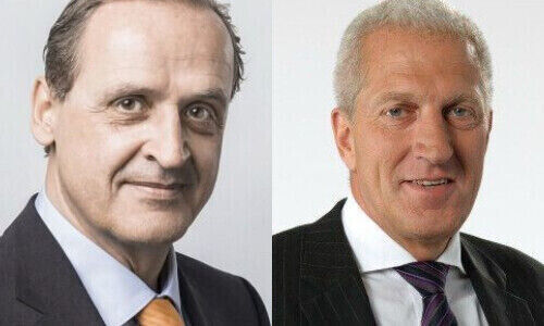 Florian Homm e Pierin Vincenz (da sinistra, immagini: Florian Homm e Raiffeisen)