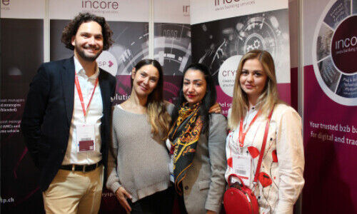 Felix Simon (InCore), Ekaterina Andersen, Romina Suppa (InCore), Alona Chala (Credit Suisse)
