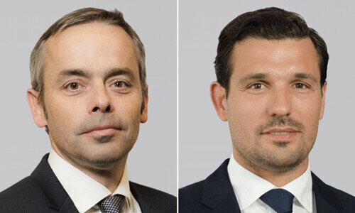 Pierre Jacquot und Arnaud Andrieu (von links)