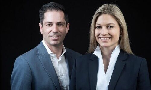 Reto Stiffler und Désirée Velleuer von Swissrex