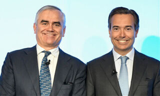 Thomas Gottstein und António Horta Osório, Credit Suisse (von links)