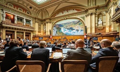 Saal des Nationalrats in Bern