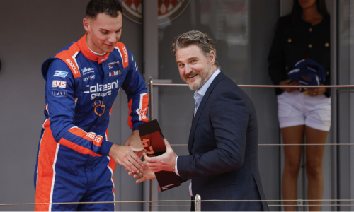 Havilland-CEO Marc Arand (r.) am Porsche Mobil 1 Supercup in Monte-Carlo. (Bild: Banque Havilland)