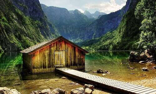 Bootshaus am Königssee (Bild: Pixabay)