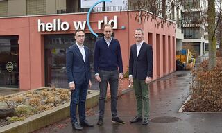 Armin Schmid (Swiss Crypto Token), Bastiaan Don (Blockimmo) und Martin Schnider (Elea Labs)