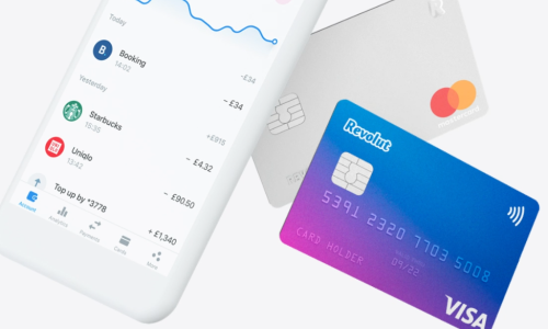 revolut interface karte