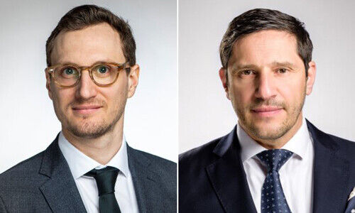 Pino Becker und viktor Fischer, Reuss Private (von links)