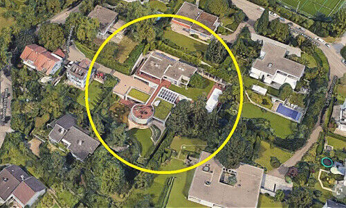 Tidjane Thiams Villa in Herrliberg am Zürichsee (Bild: Google Maps, ZSZ)