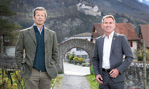 Prinz Max von Liechtenstein, Renat Heuberger (von links)