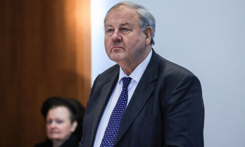 Hanno Berger bei der Urteilsverkündung (Bild: Keystone)