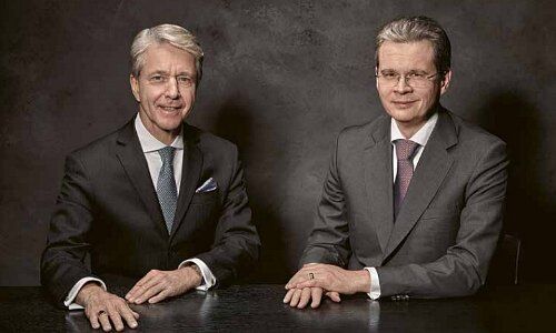 Vontobel-Präsident Herbert Scheidt, CEO Zeno Staub (von links)