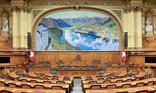 Saal des Nationalrats in Bern