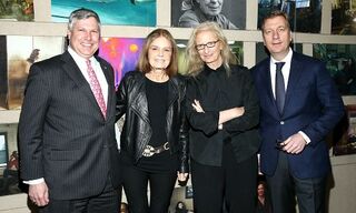 Tom Naratil, Gloria Steinem, Annie Leibowitz, Johan Jervoe 