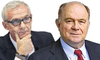 Urs Rohner (links, Quelle: Keystone); Walter B. Kielholz (rechts, Quelle: Archivbild finews)