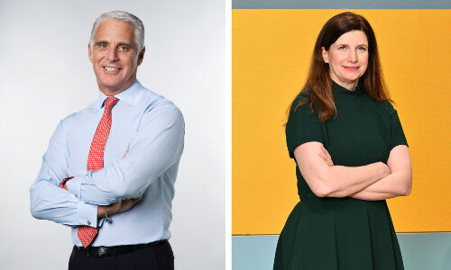 Sie schenken sich nichts: Andrea Orcel (links) und Bettina Orlopp. (Bilder: zVg)