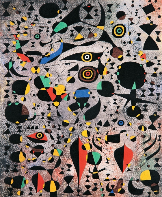 Joan Miro Femmes encerclées par le vol dun oiseau 1941 680